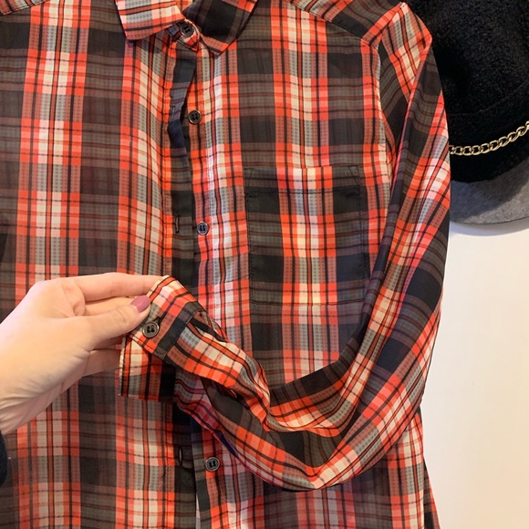 ABS plaid button down shirt - Picture 3 of 4